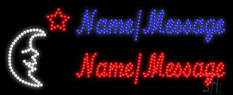 Custom Moon Star Led Sign 11