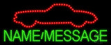 Custom Red Car Logo Led Sign 11" Tall x 27" Wide x 1" Deep