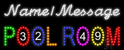 Custom Pool Room Led Sign 11