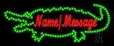 Custom Crocodile Led Sign 11" Tall x 27" Wide x 1" Deep