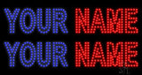 Custom Double Stroke Led Sign 17" Tall x 32" Wide x 1" Deep
