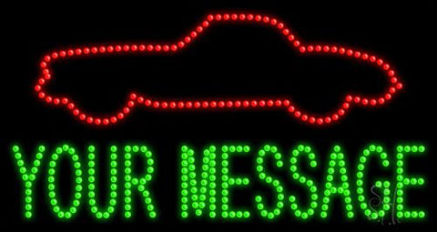 Custom Red Car Led Sign 17
