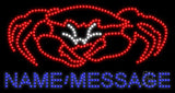 Custom Crab Led Sign 17" Tall x 32" Wide x 1" Deep