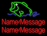 Custom Fish Led Sign 20" Tall x 26" Wide x 1" Deep