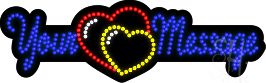 Custom Hearts Animated Led Sign 11