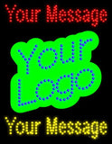 Custom Logo Led Sign 26" Tall x 20" Wide x 1" Deep