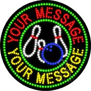 Custom Billiards Green Animated Circle Led Sign 26