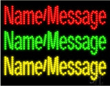Custom 3 Lines Animated Led Sign 20" Tall x 26" Wide x 1" Deep