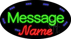 Custom Oval Animated Led Sign 15