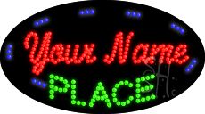 Custom Green Place Animated Led Sign 15