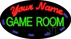 Custom Green Game Room Animated Led Sign 15