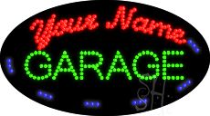 Custom Green Garage Animated Led Sign 15