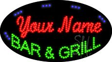 Custom Bar And Grill Animated Led Sign 15