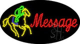 Custom Horse Rider Animated Led Sign 15" Tall x 27" Wide x 1" Deep