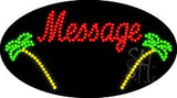 Custom Beach Swing Animated Led Sign 15" Tall x 27" Wide x 1" Deep