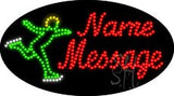 Custom Skier Logo Animated Led Sign 15" Tall x 27" Wide x 1" Deep