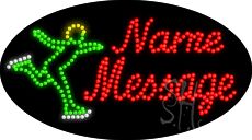 Custom Skier Logo Animated Led Sign 15