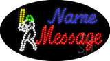 Custom Baseballer Animated Led Sign 15" Tall x 27" Wide x 1" Deep