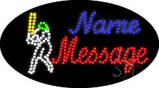 Custom Baseballer Animated Led Sign 15