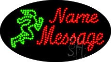 Custom Girl Racing Animated Led Sign 15