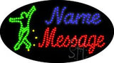 Custom Man Bowling Animated Led Sign 15" Tall x 27" Wide x 1" Deep