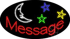 Custom Moon Stars Animated Led Sign 15