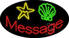 Custom Starfish Shell Animated Led Sign 15