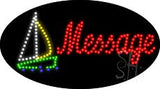 Custom Boat Animated Led Sign 15" Tall x 27" Wide x 1" Deep