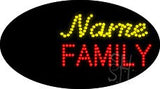 Custom Family Animated Led Sign 15" Tall x 27" Wide x 1" Deep