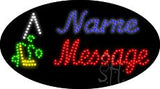 Custom Flower Pot Animated Led Sign 15" Tall x 27" Wide x 1" Deep