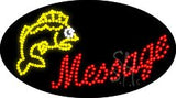 Custom Fish Animated Led Sign 15" Tall x 27" Wide x 1" Deep