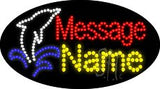 Custom Dolphin Animated Led Sign 15" Tall x 27" Wide x 1" Deep