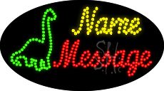 Custom Dinosaur Animated Led Sign 15