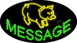 Custom Pig Animated Led Sign 15" Tall x 27" Wide x 1" Deep