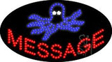 Custom Octopus Animated Led Sign 15" Tall x 27" Wide x 1" Deep