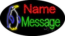 Custom Penguin Animated Led Sign 15
