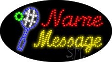 Custom Tennis Racket Ball Animated Led Sign 15