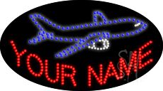 Custom Aeroplane Animated Led Sign 15