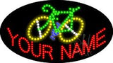 Custom Bicycle Animated Led Sign 15" Tall x 27" Wide x 1" Deep