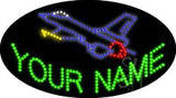 Custom Jet Plane Animated Led Sign 15" Tall x 27" Wide x 1" Deep