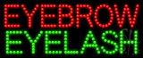 Eyebrow Eyelash Animated Led Sign 11" Tall x 27" Wide x 1" Deep