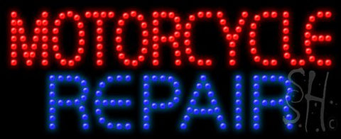 Motorcycle Repair Animated Led Sign 11