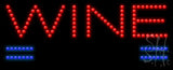 Wine Bar Animated Led Sign 11" Tall x 27" Wide x 1" Deep