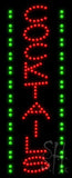 Cocktails Animated Led Sign 11" Tall x 27" Wide x 1" Deep