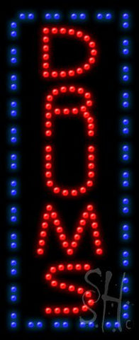 Drums Animated Led Sign 11