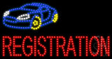 Auto Registration Animated Led Sign 17" Tall x 32" Wide x 1" Deep