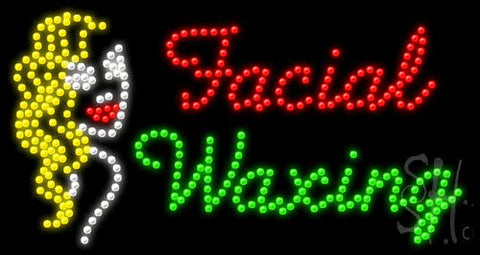 Facial Waxing Animated Led Sign 17