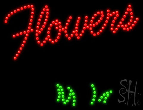 Flowers Animated Led Sign 20