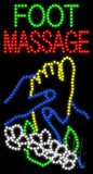 Foot Massage Animated Led Sign 20" Tall x 37" Wide x 1" Deep