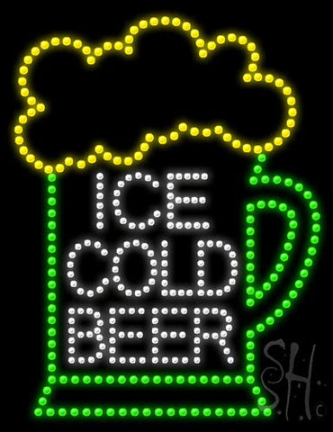 Ice Cold Beer Animated Led Sign 20